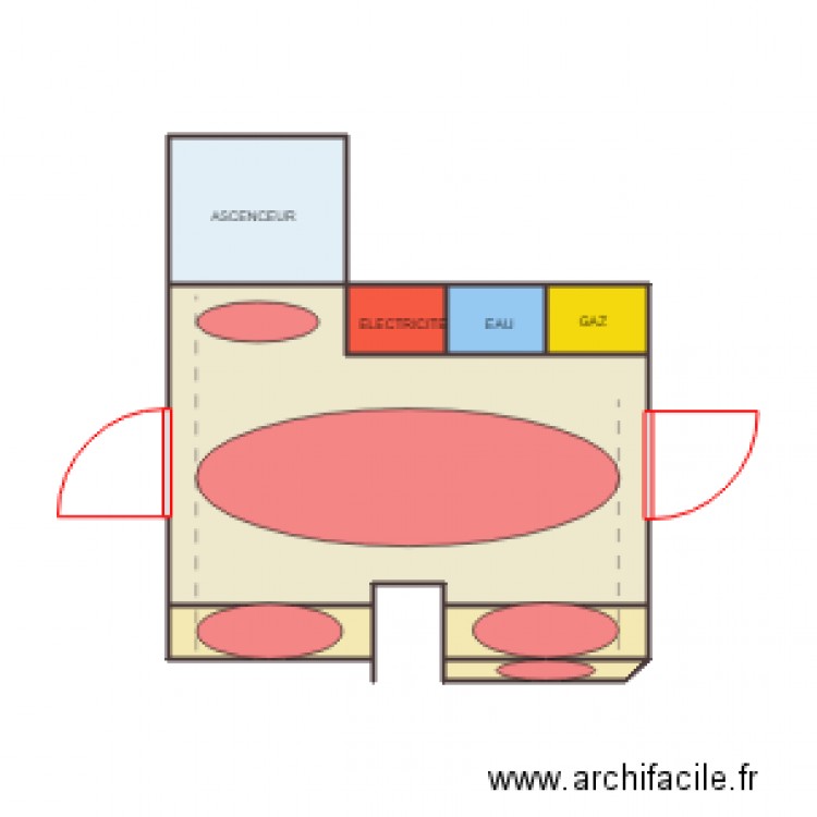 Palier. Plan de 0 pièce et 0 m2