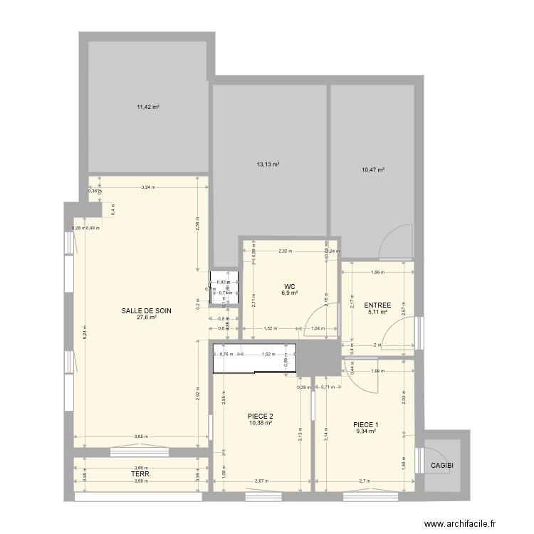 CAbinet . Plan de 0 pièce et 0 m2