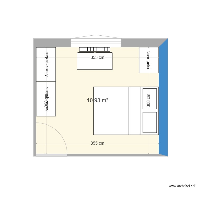 CHAMBRE Marie. Plan de 0 pièce et 0 m2