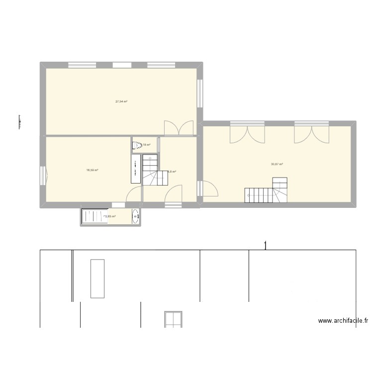 ILEDAMOUR. Plan de 18 pièces et 172 m2