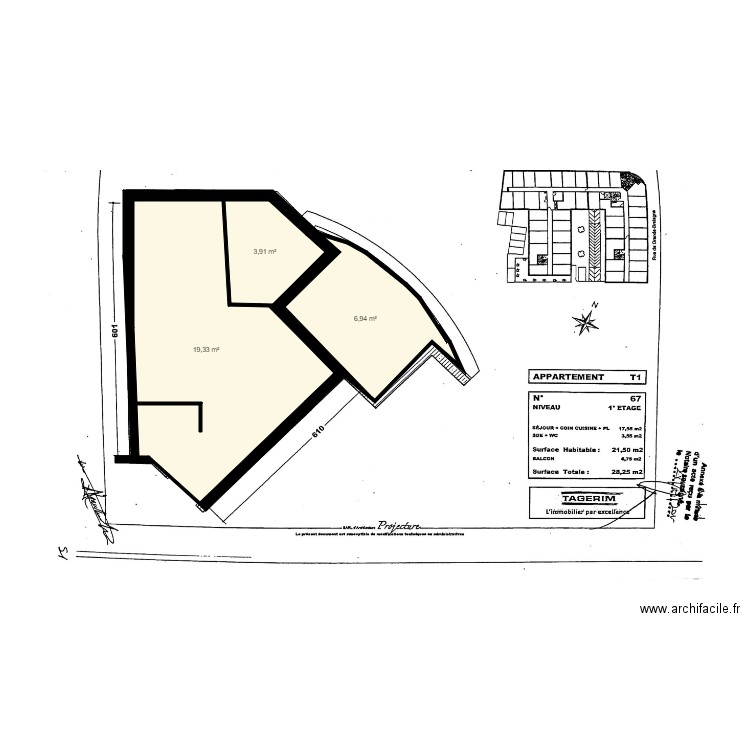 805. Plan de 0 pièce et 0 m2