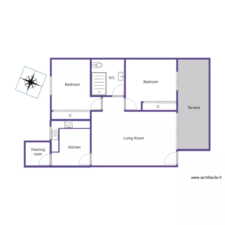 4870 Apiso 91 planta. Plan de 