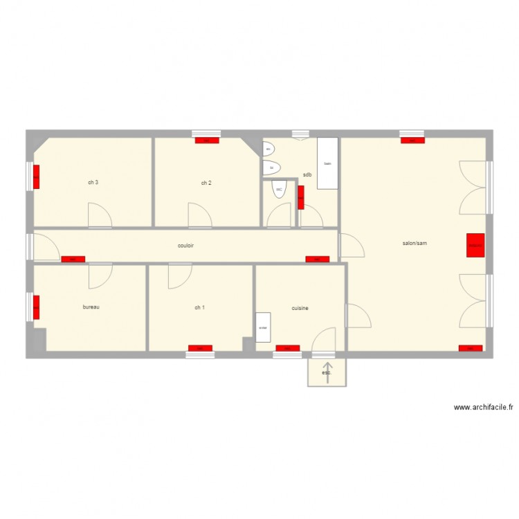 VINSONNEAU. Plan de 0 pièce et 0 m2