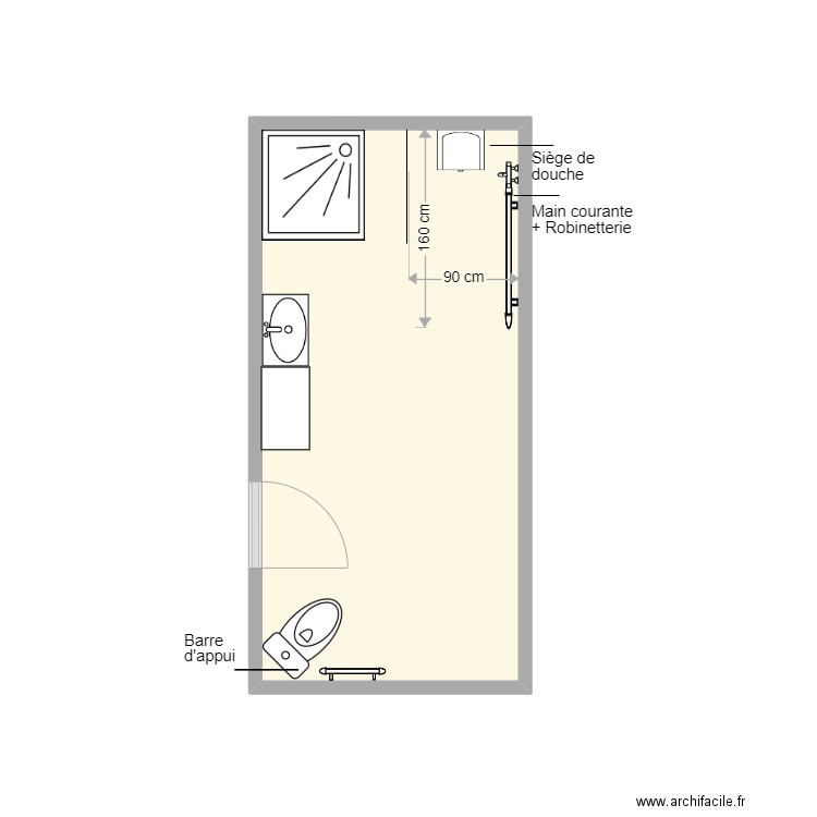 PICARD SDB projet. Plan de 0 pièce et 0 m2