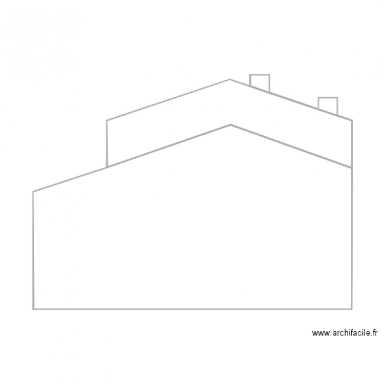 Vue coté mitoyen. Plan de 0 pièce et 0 m2