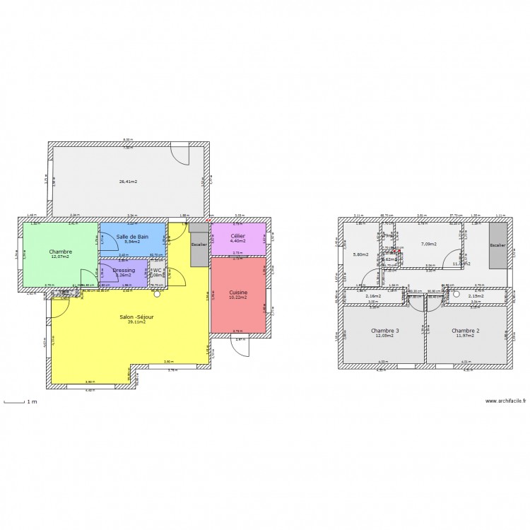 Maison. Plan de 0 pièce et 0 m2