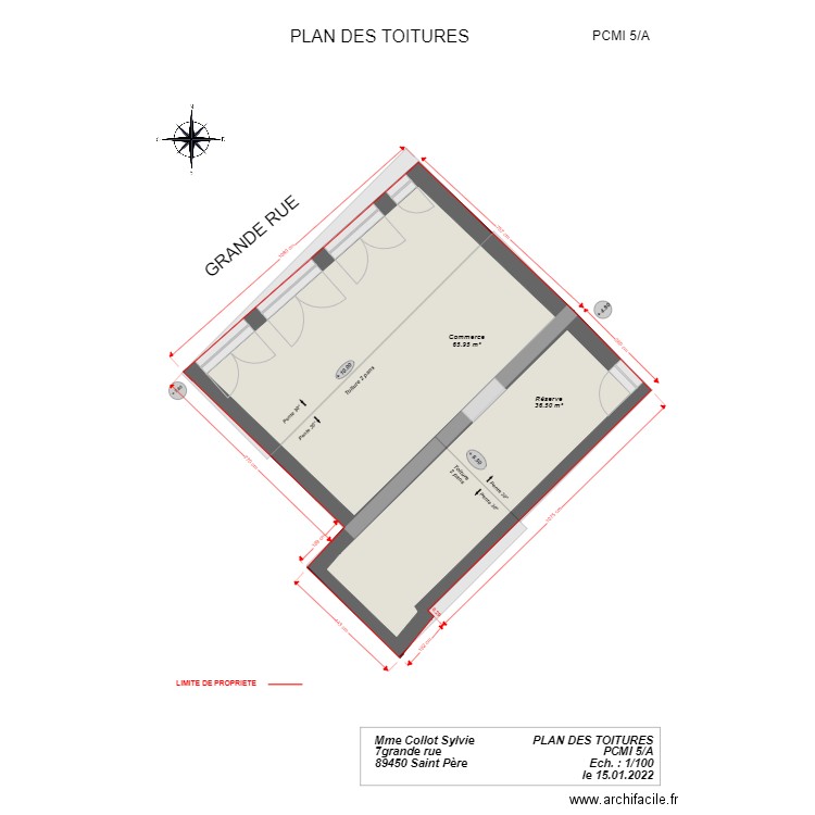 7pcmi 5A TOITURES. Plan de 0 pièce et 0 m2