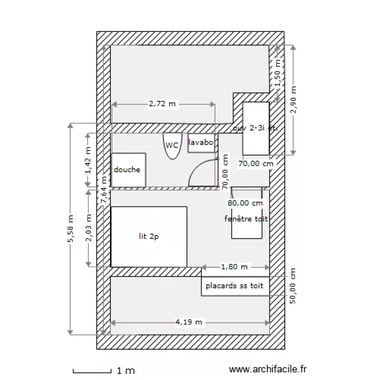 98r Deceuninck 3 ième étage. Plan de 98r Deceuninck 3 ième étage. Plan de