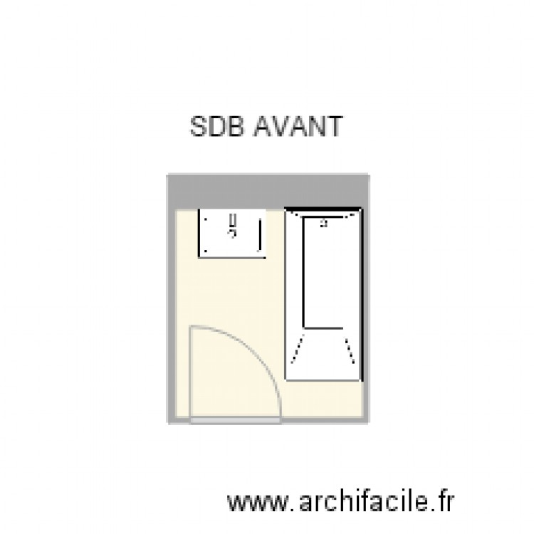 PLAN AV SDB MURGUE. Plan de 0 pièce et 0 m2