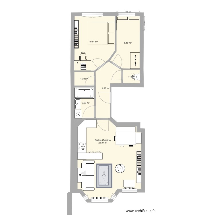 Appartement Pré St Gervais 3. Plan de 0 pièce et 0 m2