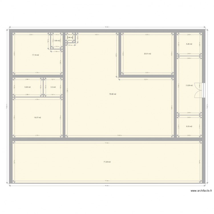 ezreayr. Plan de 0 pièce et 0 m2