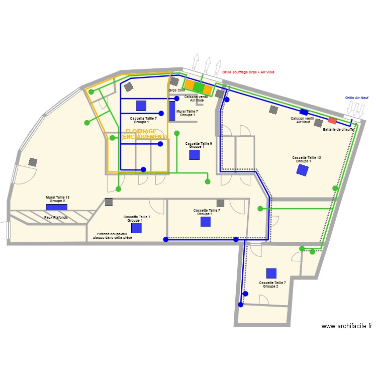 ACCESS ECHO ST DENIS V2. Plan de 12 pièces et 699 m2