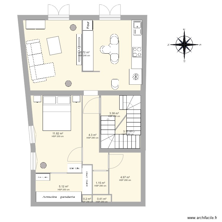 FW1b. Plan de 0 pièce et 0 m2