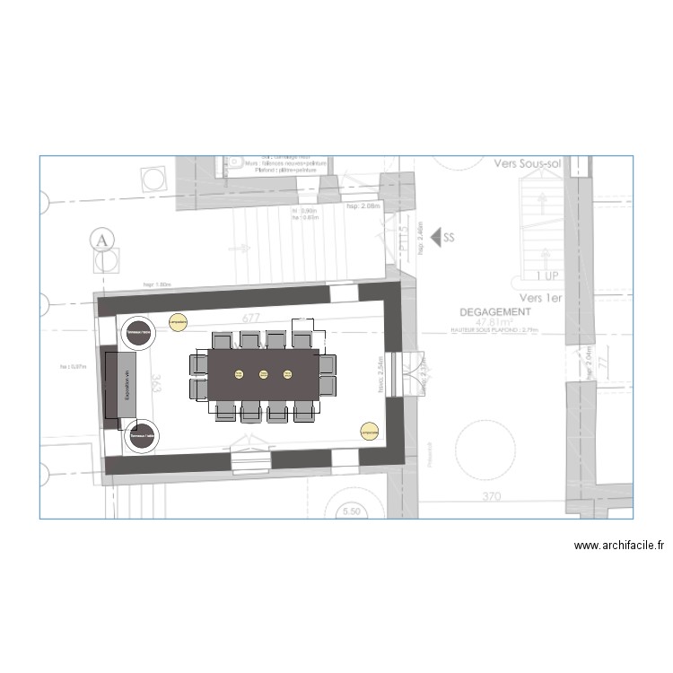 Cave a vin. Plan de 0 pièce et 0 m2