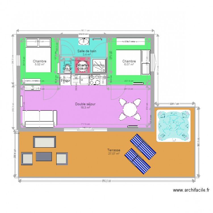 Chalet GreenCottages Eden de la Vanoise modèle 2. Plan de 0 pièce et 0 m2