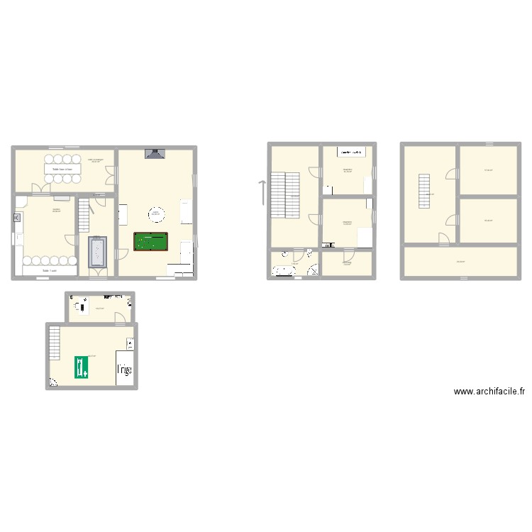 addams. Plan de 16 pièces et 326 m2