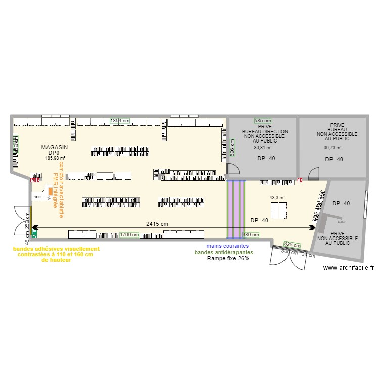 HD PECHE  APRES TRAVAUX. Plan de 0 pièce et 0 m2