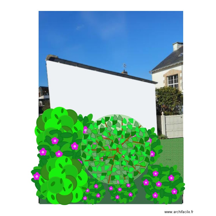 Réhabilitation du préau avec les plantation. Plan de 0 pièce et 0 m2