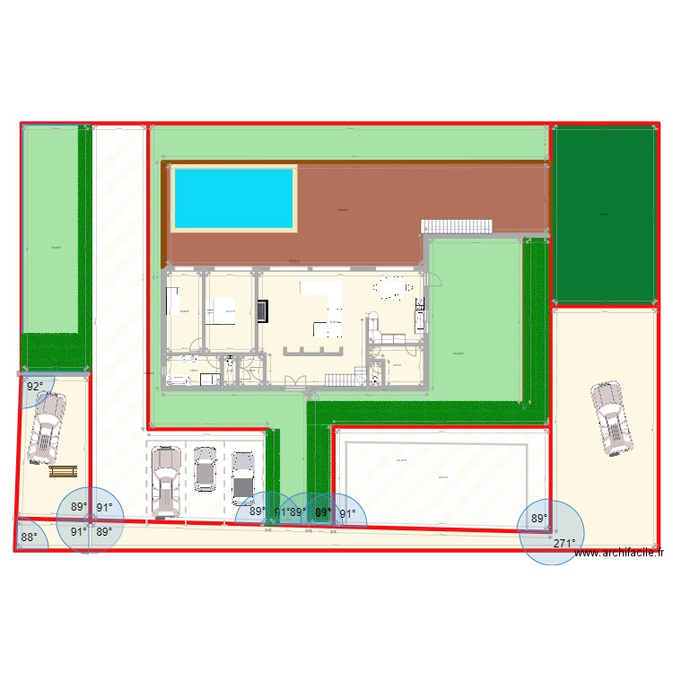 RDC ARROMANCHES. Plan de 15 pièces et 1195 m2