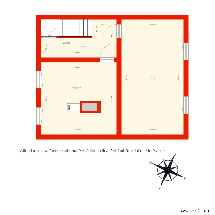 3192 sous sol côté. Plan de 0 pièce et 0 m2