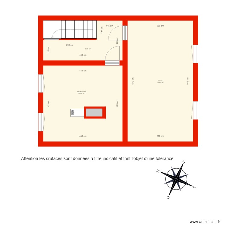 3192 sous sol côté. Plan de 0 pièce et 0 m2