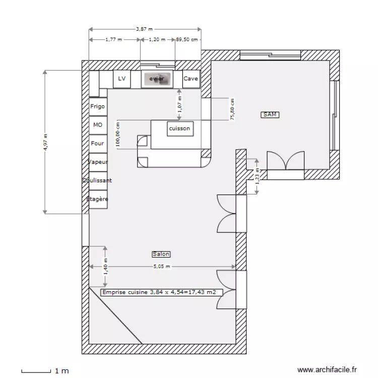 Cuisine Severine C18. Plan de Cuisine Severine C18. Plan de