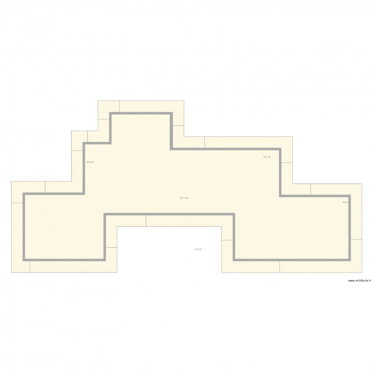 contour maison pour substitution. Plan de 0 pièce et 0 m2