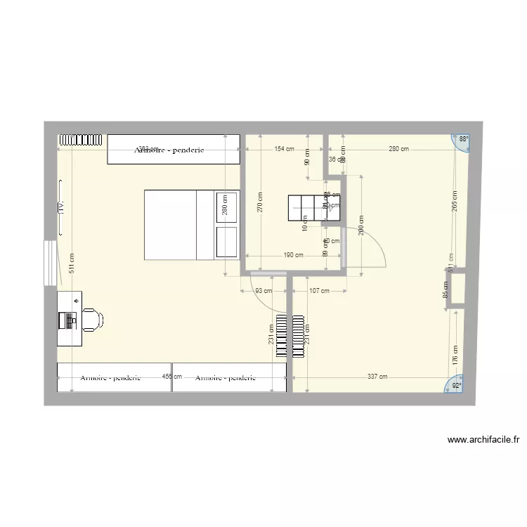COMBLES St Amand . Plan de 