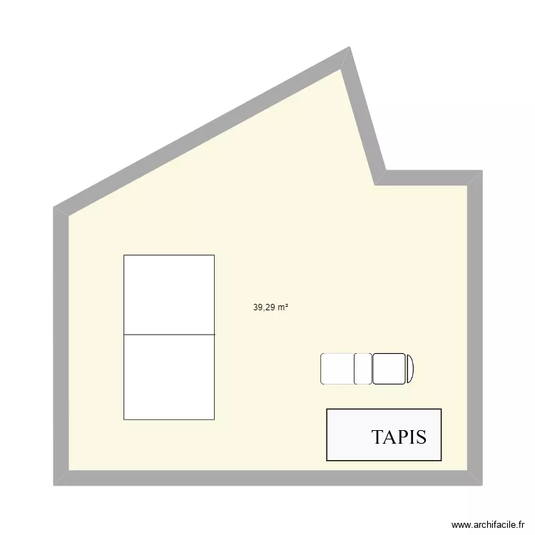 salle de sport. Plan de 