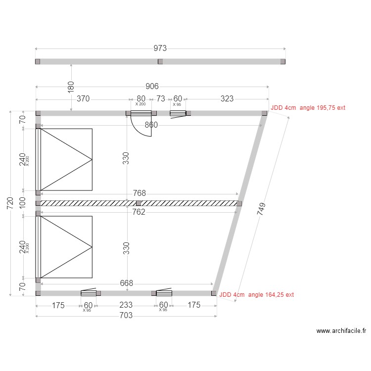 GOUMET ELEVATION GARAGE. Plan de 2 pièces et 50 m2