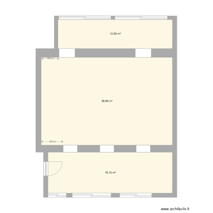 GODCHOT RDC VIERGE. Plan de 0 pièce et 0 m2