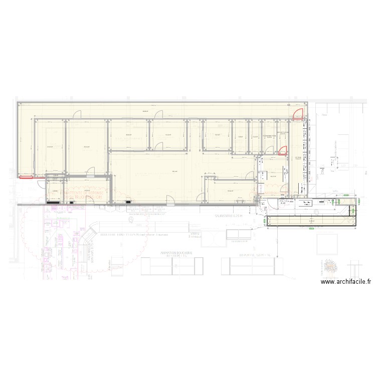 SU Truchtersheim plan labos PF. Plan de 0 pièce et 0 m2