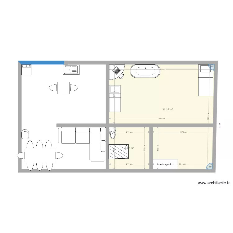 maison de sofia grouine. Plan de 