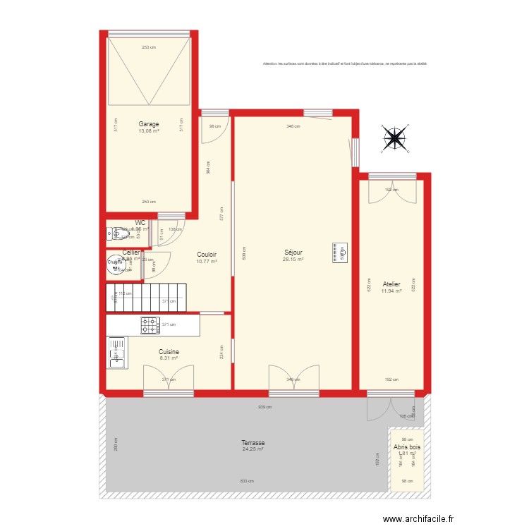 BI 3387 coté. Plan de 0 pièce et 0 m2