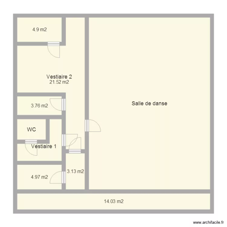 Av des artisants 1 LLN &eacute;tage gauche. Plan de 