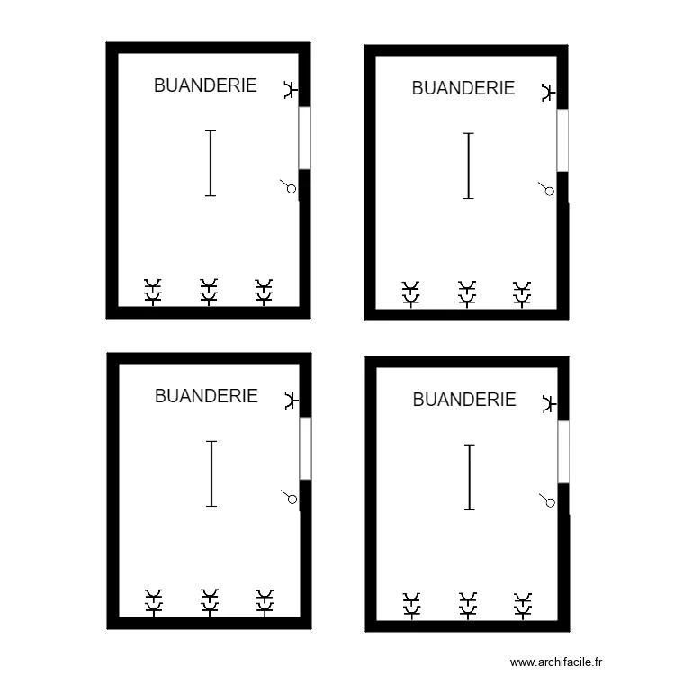 BUANDERIE ANNEXE LOGEMENT. Plan de 