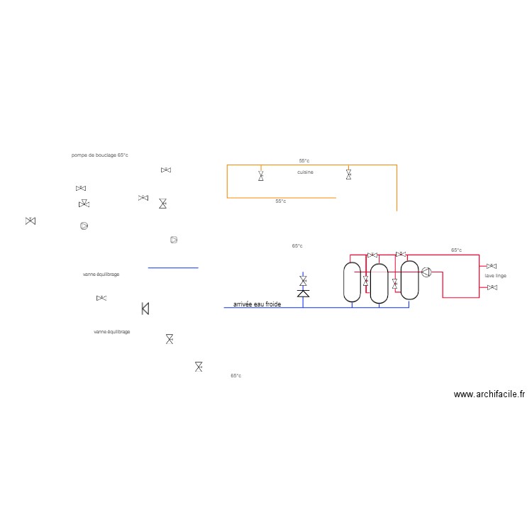 schema  maison retraite et pac 2. Plan de 0 pièce et 0 m2