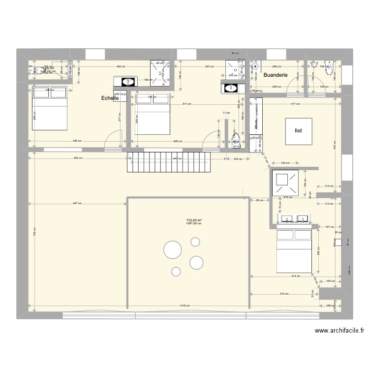 Etage . Plan de 0 pièce et 0 m2