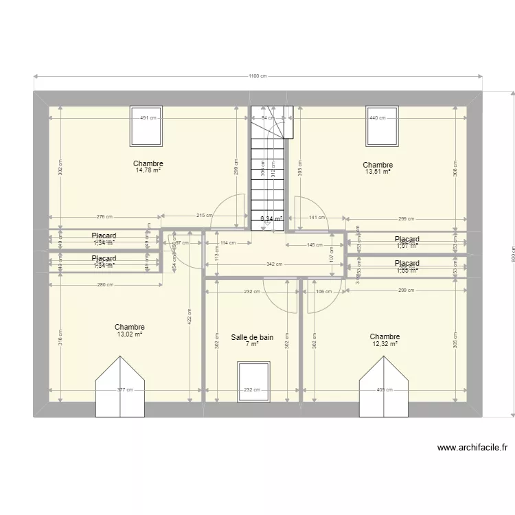 vellumylum &eacute;tage fleurines. Plan de 