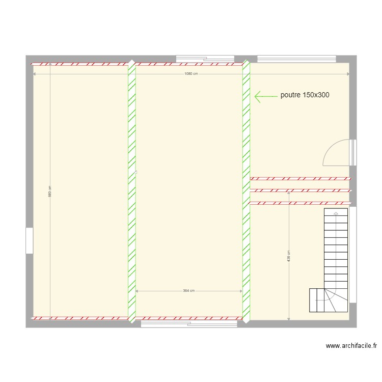 CORDOVA plancher. Plan de 8 pièces et 88 m2