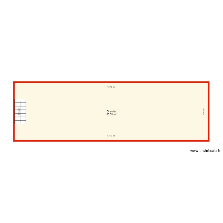 BI 5706 dependance grenier côté. Plan de 0 pièce et 0 m2