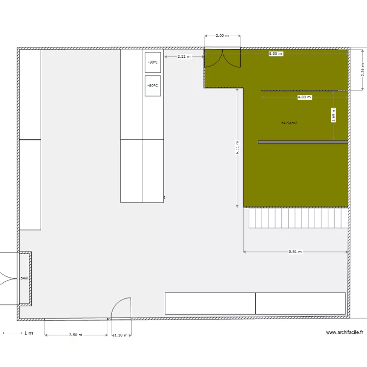 Magasin 045 1er etage mezzanine. Plan de Magasin 045 1er etage mezzanine. Plan de