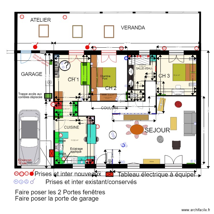 NIEUL RC Electricité Après travaux version2. Plan de 0 pièce et 0 m2