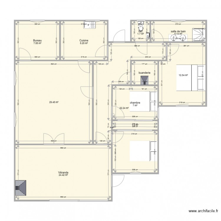 Schaltin Proposition réorganisation. Plan de 0 pièce et 0 m2