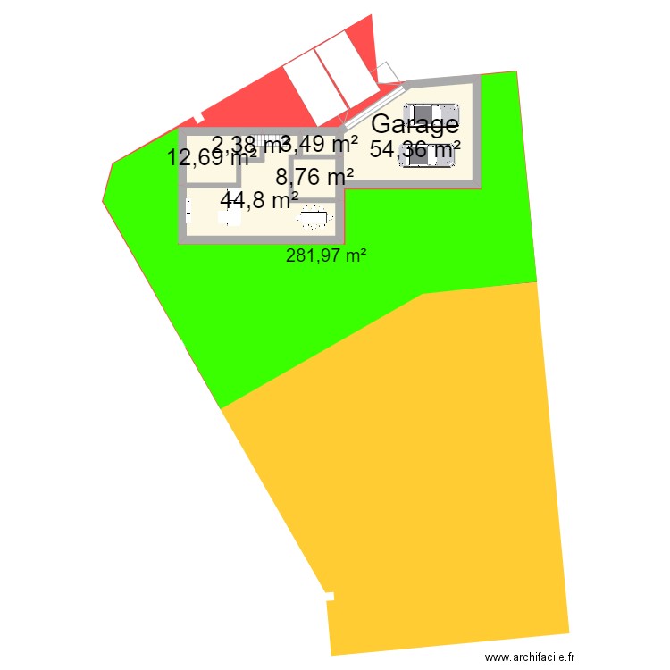 test3. Plan de 12 pièces et 198 m2