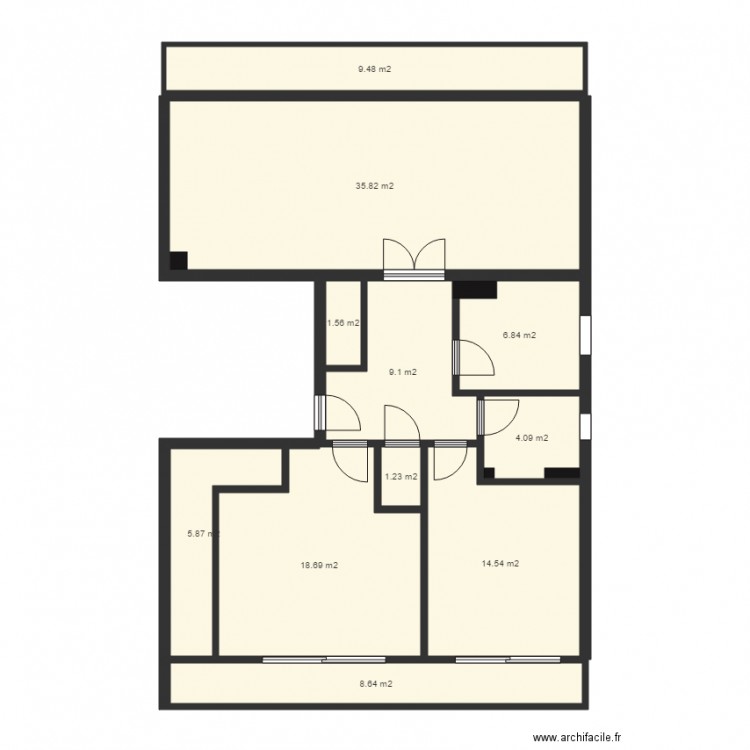 PAIGNON APPT. Plan de 0 pièce et 0 m2