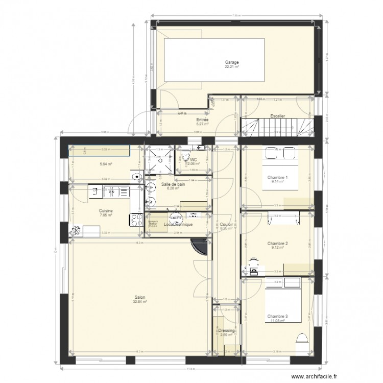  maison606. Plan de 0 pièce et 0 m2