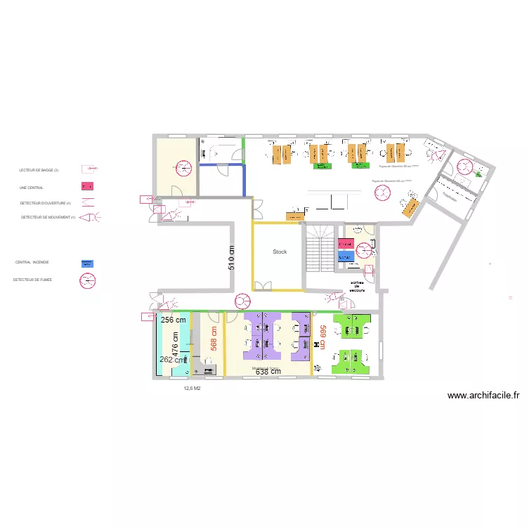 PROD EMBOUT VILLENEUVE LE ROI Alarme Incendie Atelier. Plan de 