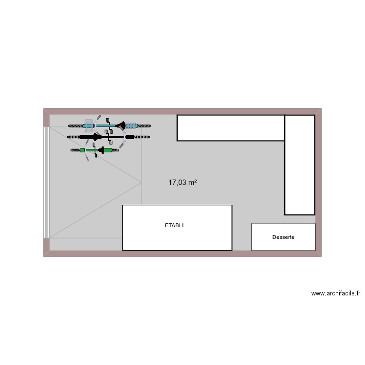 GARAGE BOIS. Plan de 0 pièce et 0 m2