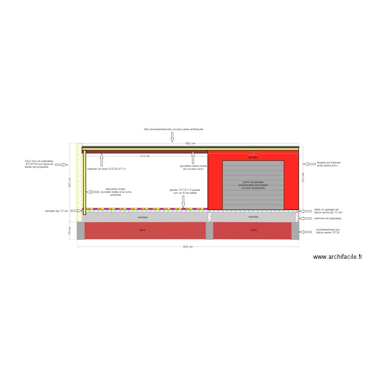 vue de face 1. Plan de 0 pièce et 0 m2